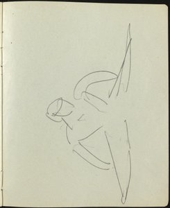 ダンサーとパフォーマー (スケッチブックのページ) 作： Ernst Ludwig Kirchner