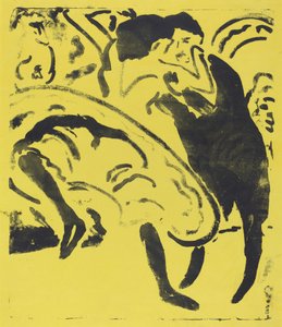 踊るカップル 作： Ernst Ludwig Kirchner