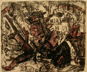 鉄道事故 作： Ernst Ludwig Kirchner