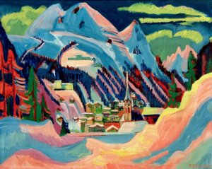 冬のダボス 作： Ernst Ludwig Kirchner