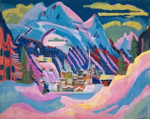 冬のダボス、1923