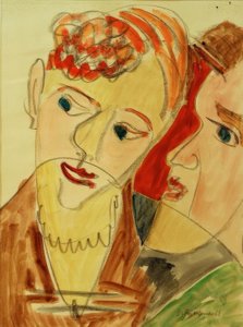 Hembusse（恋人たちH） 作： Ernst Ludwig Kirchner