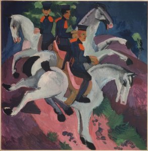 乗馬学校 作： Ernst Ludwig Kirchner