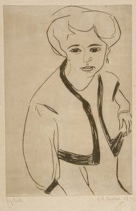 ドードー。 1909 作： Ernst Ludwig Kirchner
