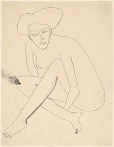 座っているドードー 作： Ernst Ludwig Kirchner