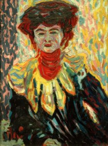 ネクタイ付きドリス 作： Ernst Ludwig Kirchner