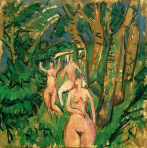 森の三幕 作： Ernst Ludwig Kirchner