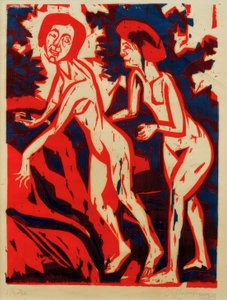 ELKirchner、入浴者 作： Ernst Ludwig Kirchner