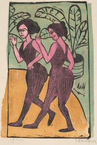 イングリッシュステップダンサー、1911年 作： Ernst Ludwig Kirchner