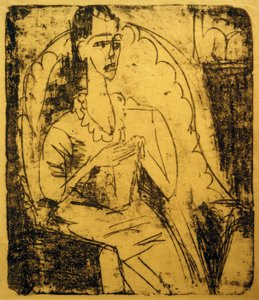 肘掛け椅子のファニー 作： Ernst Ludwig Kirchner