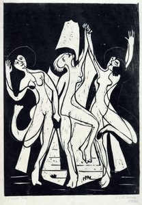 色彩の踊り 作： エルンスト・ルートヴィヒ・キルヒナー