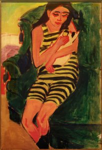 猫とフレンツィ 作： Ernst Ludwig Kirchner