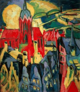 フランクフルト大聖堂 作： Ernst Ludwig Kirchner