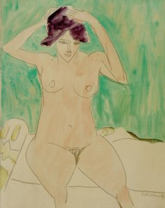 帽子の女-ドードー 作： Ernst Ludwig Kirchner