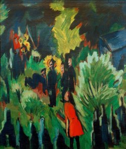 イェーナの墓庭 作： Ernst Ludwig Kirchner