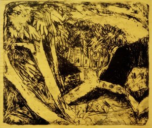 ガットシュターバーホフ 作： Ernst Ludwig Kirchner