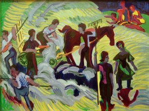 干し草の収穫 作： Ernst Ludwig Kirchner