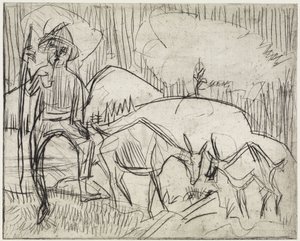  作： Ernst Ludwig Kirchner