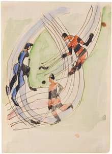 ホッケー選手、1934年頃。 作： Ernst Ludwig Kirchner