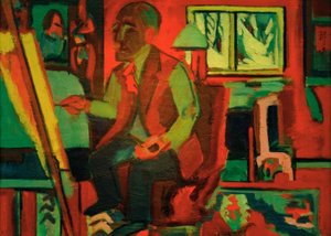 スタジオのダッチマン-Jan Wiegers 作： Ernst Ludwig Kirchner