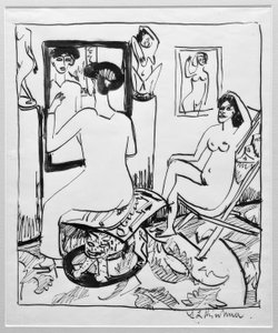 インテリアII 作： Ernst Ludwig Kirchner