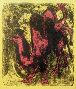 ラクダとヒトコブラクダ 作： Ernst Ludwig Kirchner