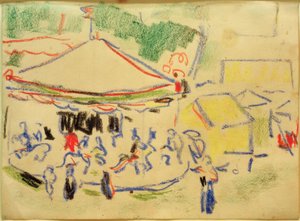 カルーセル 作： Ernst Ludwig Kirchner