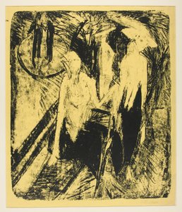 Kokotten am Kurf?rstendamm (Kurf?rstendamm のコケット) 作： Ernst Ludwig Kirchner