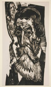 Ludwig Schames の頭 (Ludwig Schames の肖像) 作： Ernst Ludwig Kirchner
