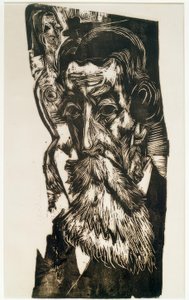 ルートヴィヒシャメスヘッド 作： Ernst Ludwig Kirchner