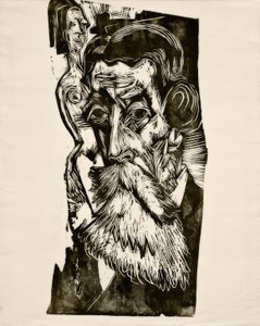 ルートヴィヒシャメスヘッド 作： Ernst Ludwig Kirchner
