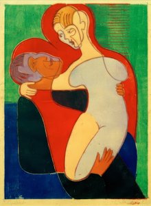 恋人（The Hembusse） 作： Ernst Ludwig Kirchner