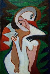 愛するカップル-キス 作： Ernst Ludwig Kirchner