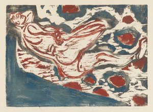 リクライニングヌード 作： Ernst Ludwig Kirchner