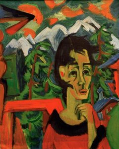 ドライヤーの女の子 作： Ernst Ludwig Kirchner
