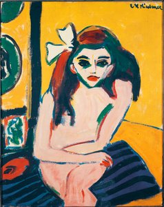 エルンスト・ルートヴィヒ・キルヒナーによるマルセラ絵画 作： Ernst Ludwig Kirchner