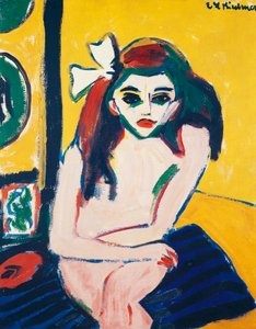 エルンスト・ルートヴィヒ・キルヒナー（1880-1938）の「マルセラ」。 作： Ernst Ludwig Kirchner