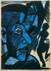 山の憂鬱（自画像） 作： Ernst Ludwig Kirchner