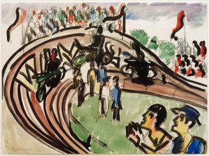 バイクレース 作： Ernst Ludwig Kirchner