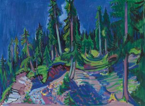 山林研究、1936。 作： Ernst Ludwig Kirchner