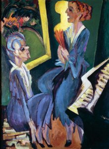 音楽室 作： Ernst Ludwig Kirchner