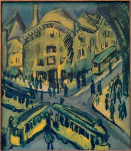 ノレンドルフプラッツ 作： Ernst Ludwig Kirchner