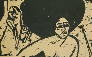 ヌードダンサー;裸のダンサー、1909 作： Ernst Ludwig Kirchner