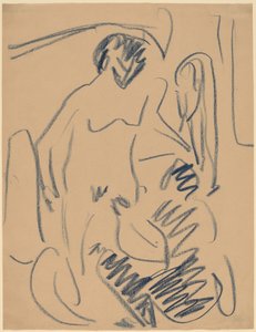 ヌード・オン・ザ・ビーチ 作： Ernst Ludwig Kirchner
