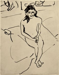 無題（マルセラ） 作： Ernst Ludwig Kirchner