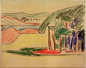タイトルなし（Moritzburger Teiche） 作： Ernst Ludwig Kirchner