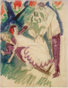 パントマイム 作： Ernst Ludwig Kirchner