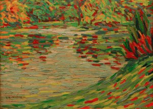 ドレスデンのパークゼー 作： Ernst Ludwig Kirchner
