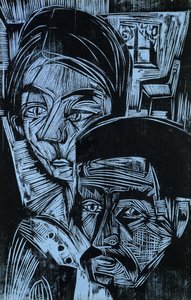 コテージの農民カップル、1919