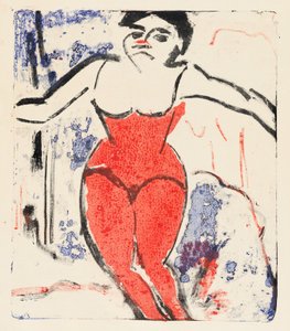 パフォーマーのお辞儀 作： Ernst Ludwig Kirchner